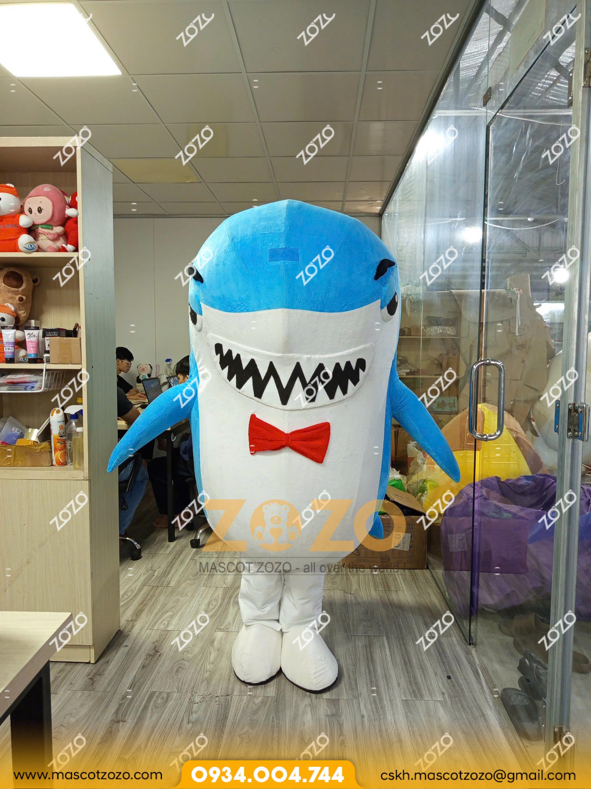 mascot cá mập camap