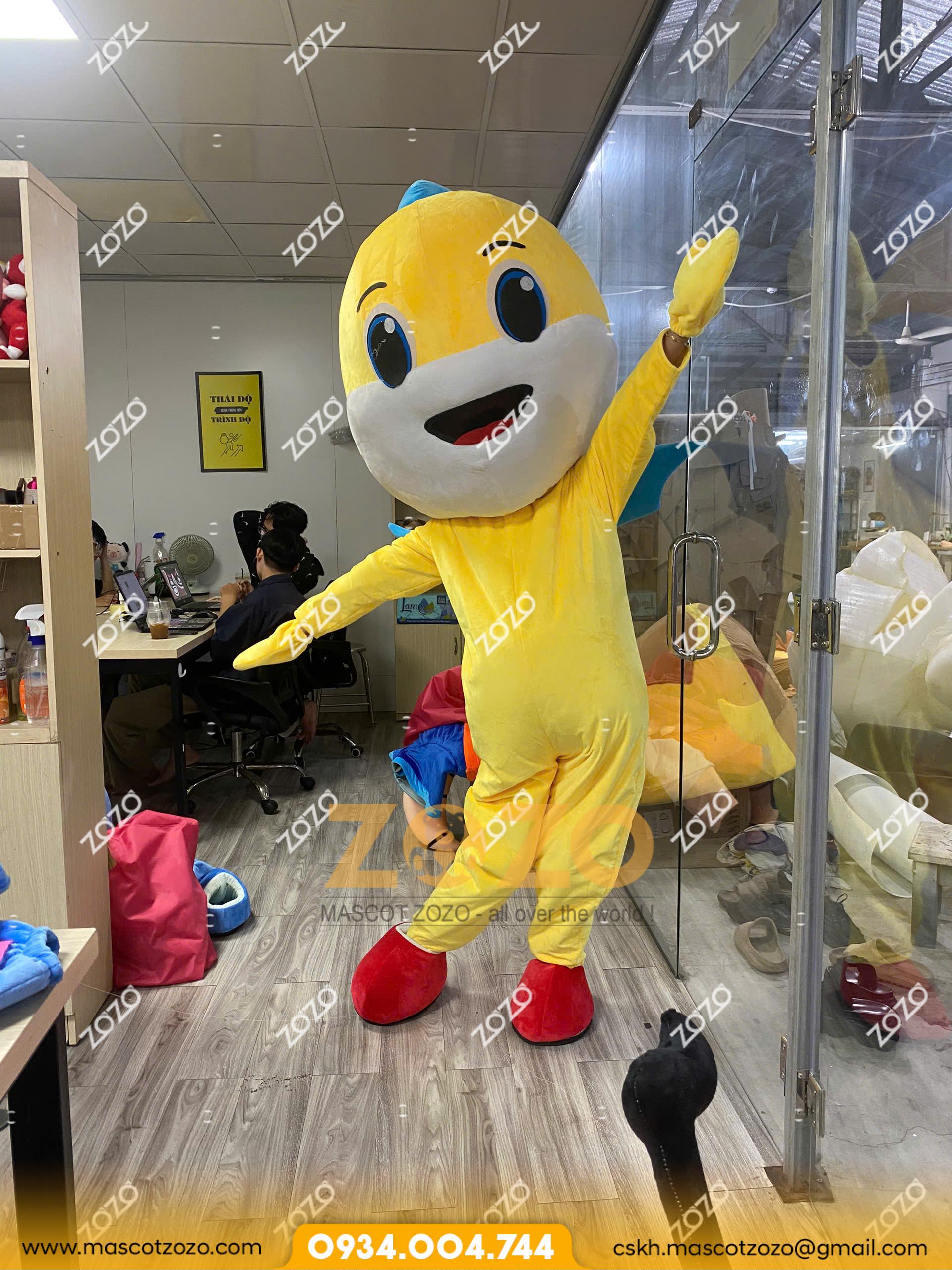 MASCOT BÉ KHỦNG LONG VÀNG