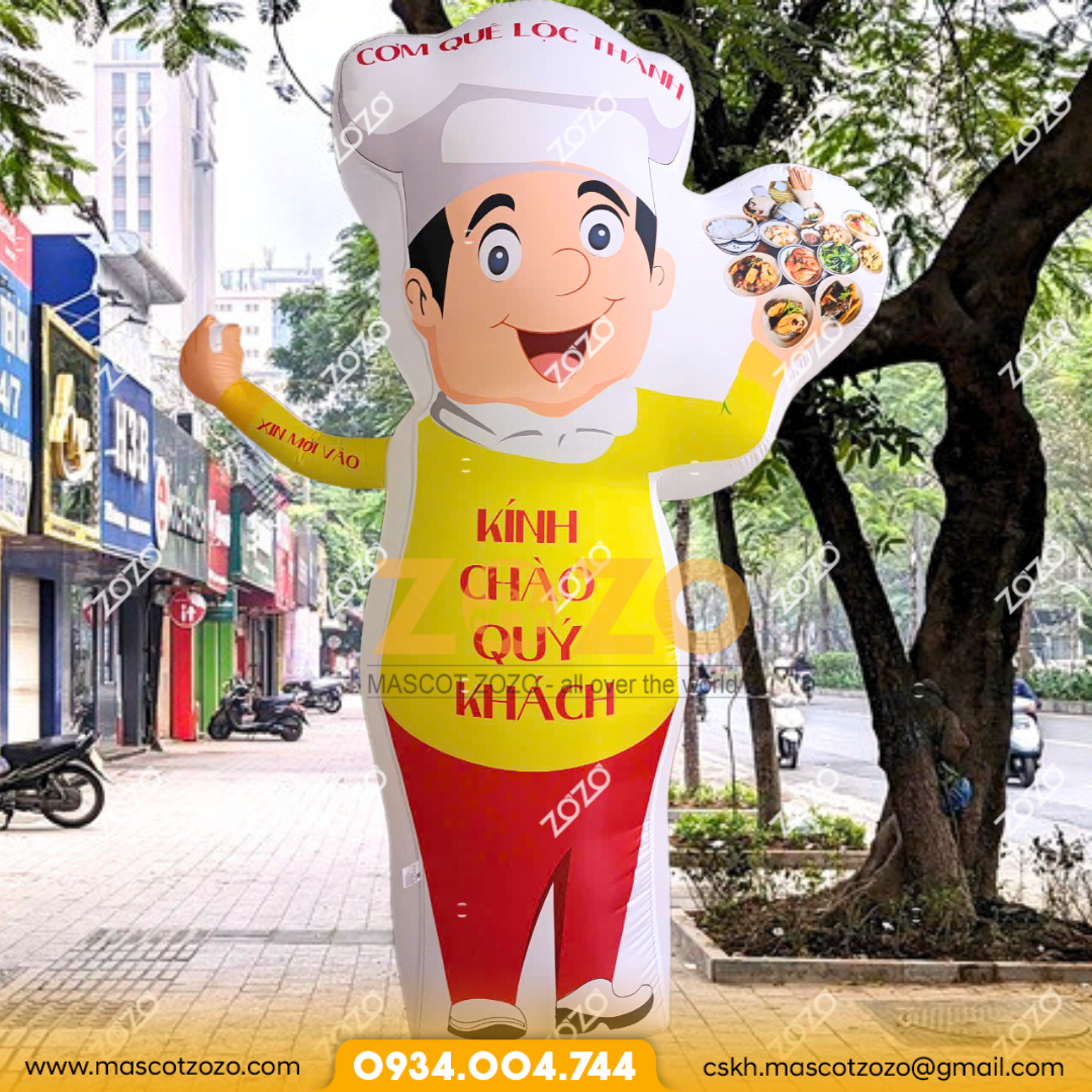 rối hơi đầu bếp mascotzozo 5