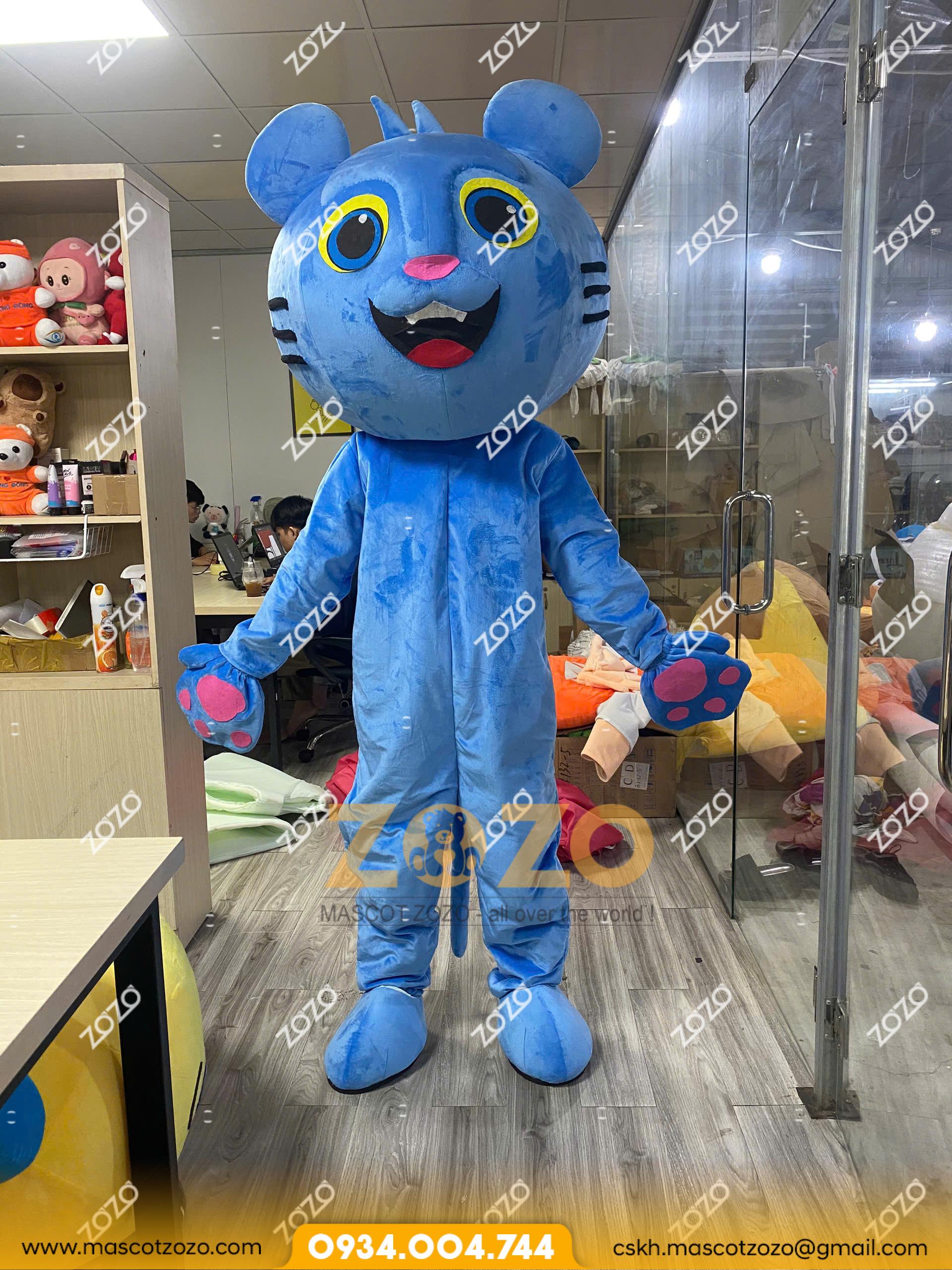 MASCOT BÉ MÈO XANH DƯƠNG - Ảnh 3