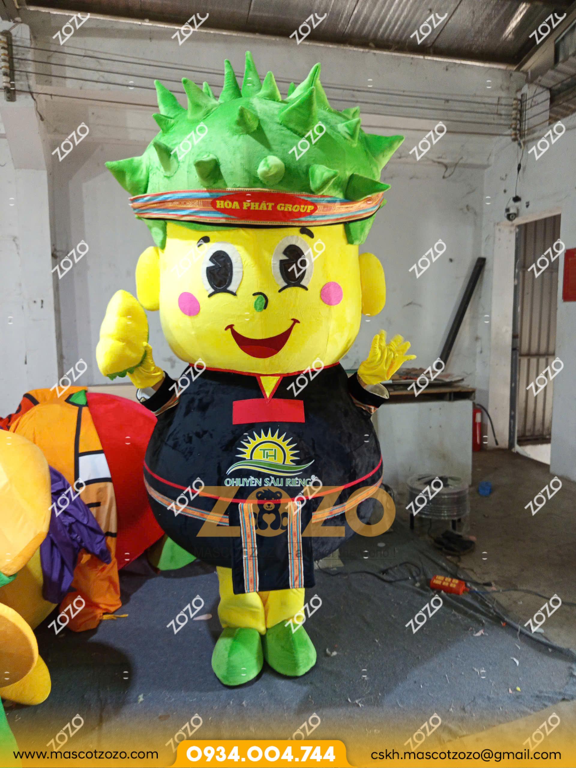 mascot sầu riêng O Huyền 1 1 1