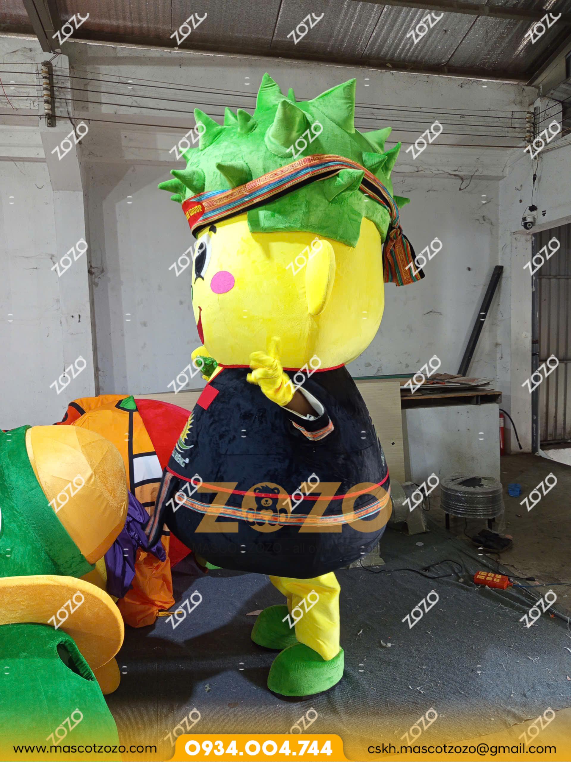 mascot sầu riêng O Huyền 2 3 1