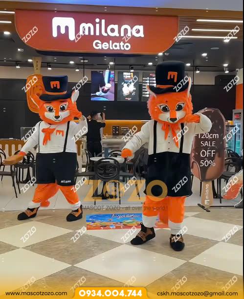 MASCOT CÁO KEM MILANA