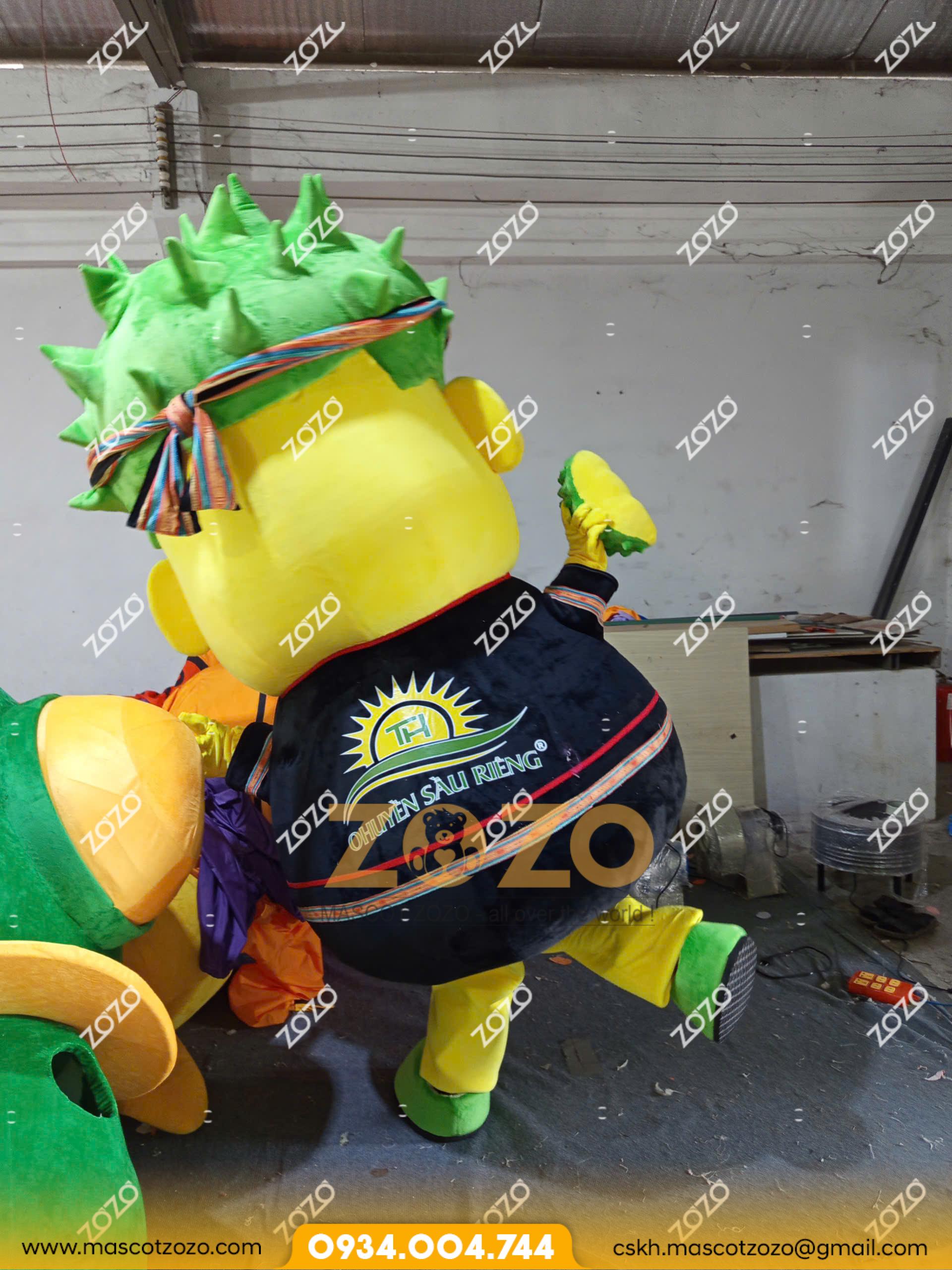 mascot sầu riêng O Huyền 4 5 1