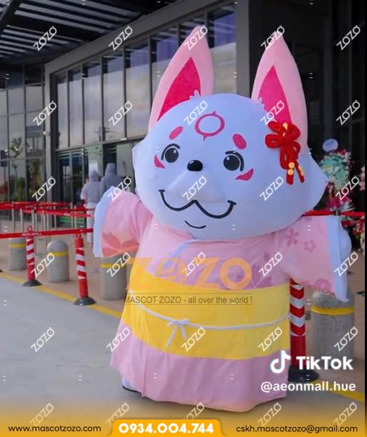MASCOT HƠI HỒ LY HIKAI AEON