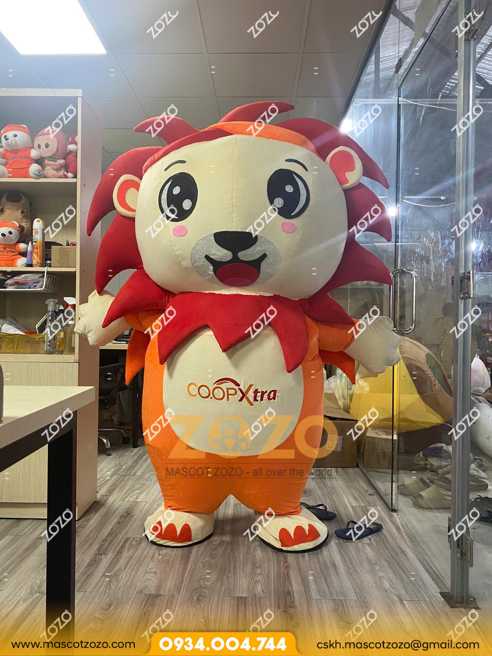 MASCOT HƠI SƯ TỬ RỒNG COOP XTRA - Ảnh 2