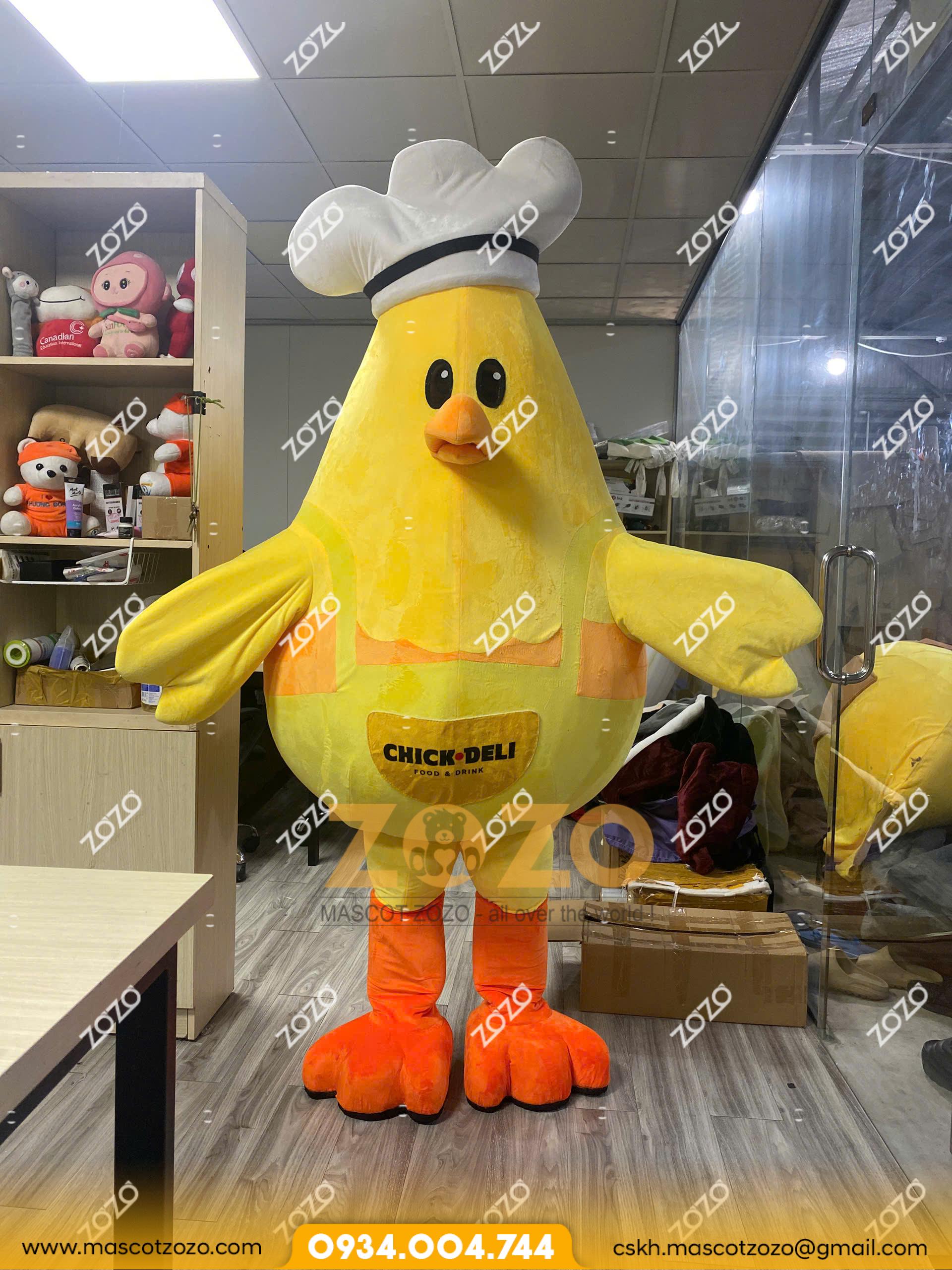 mascot gà chick deli ga