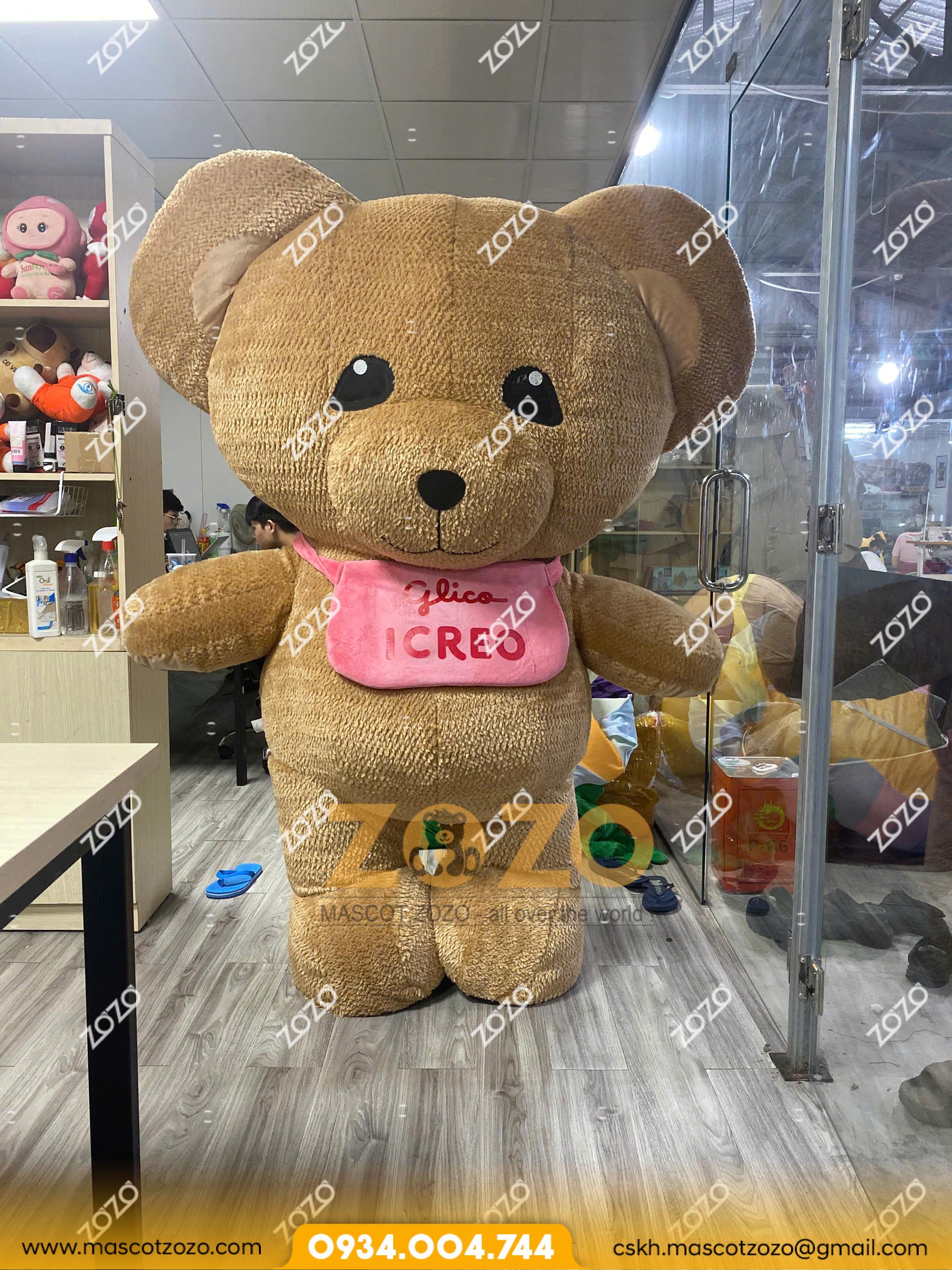 mascot hơi gấu teddy t1
