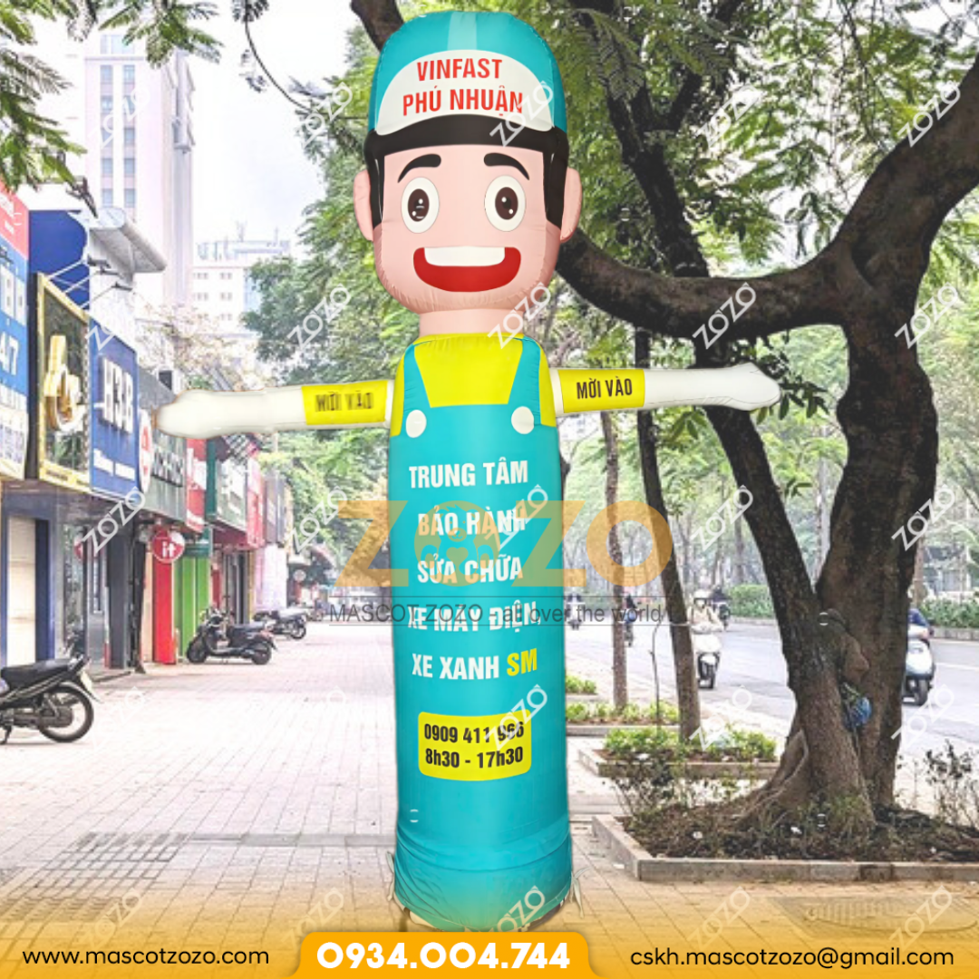 rối xe điện mascotzozo