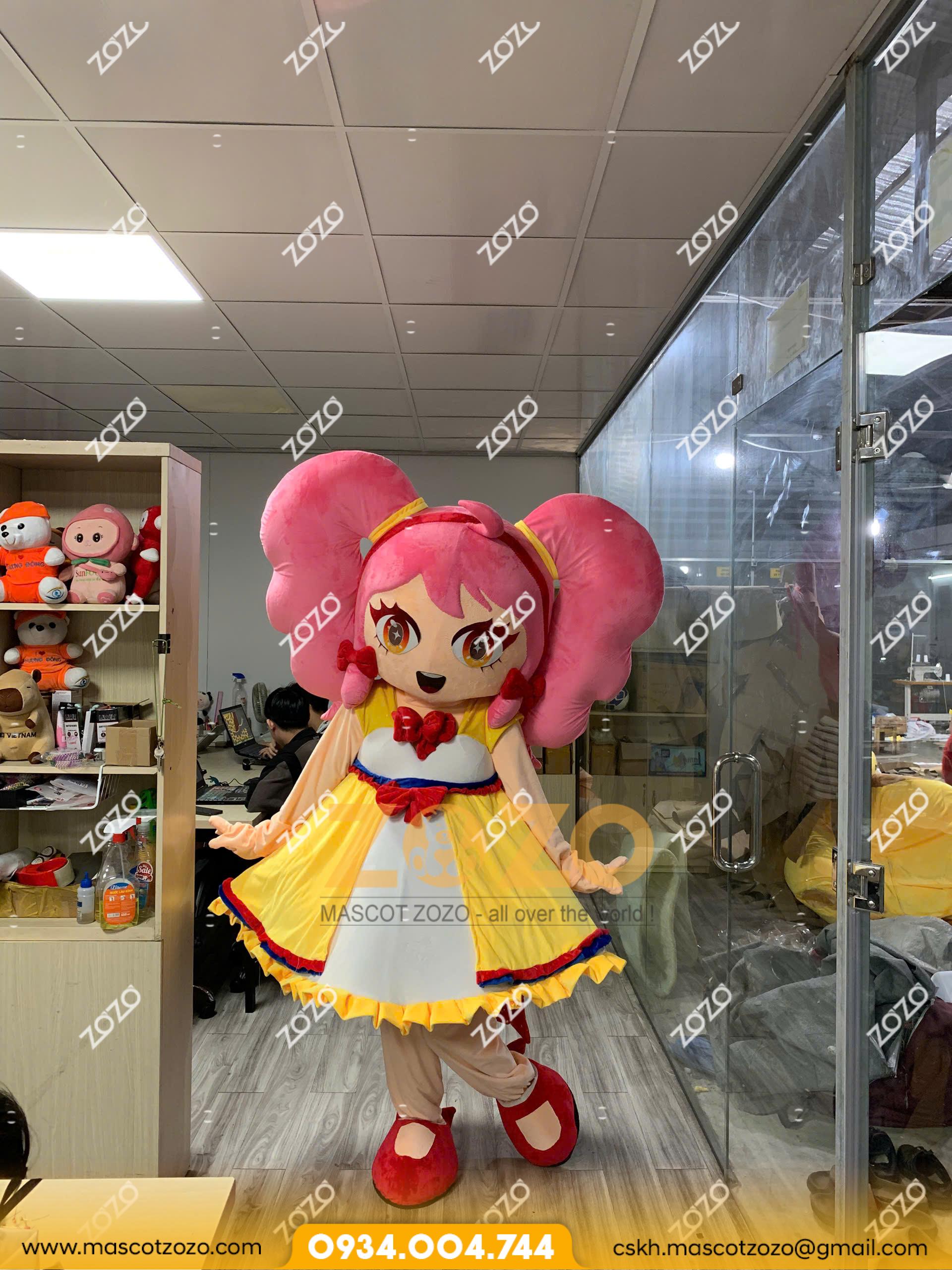 MASCOT CÔ BÉ TÓC HỒNG - Ảnh 2