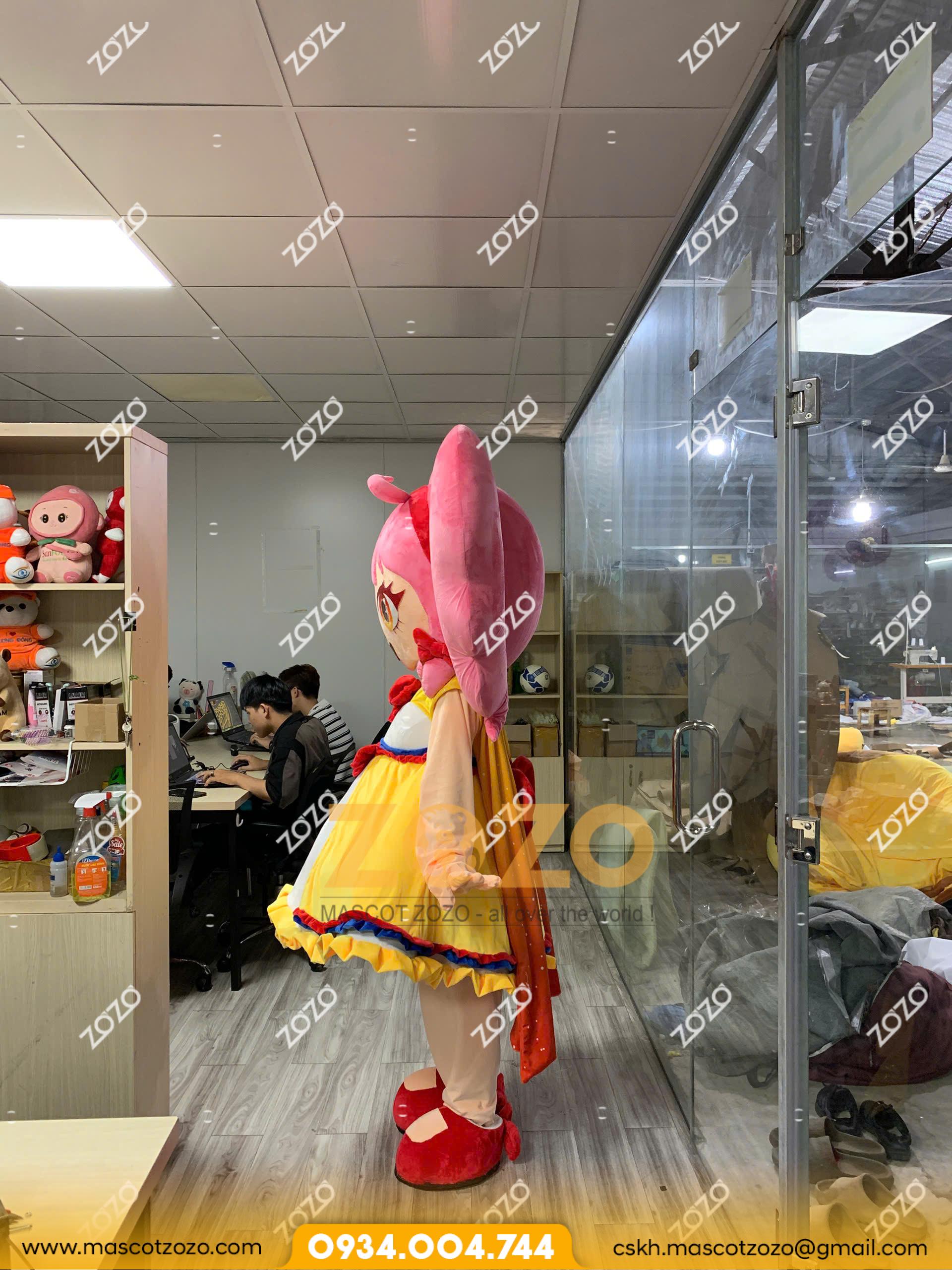 MASCOT CÔ BÉ TÓC HỒNG - Ảnh 3