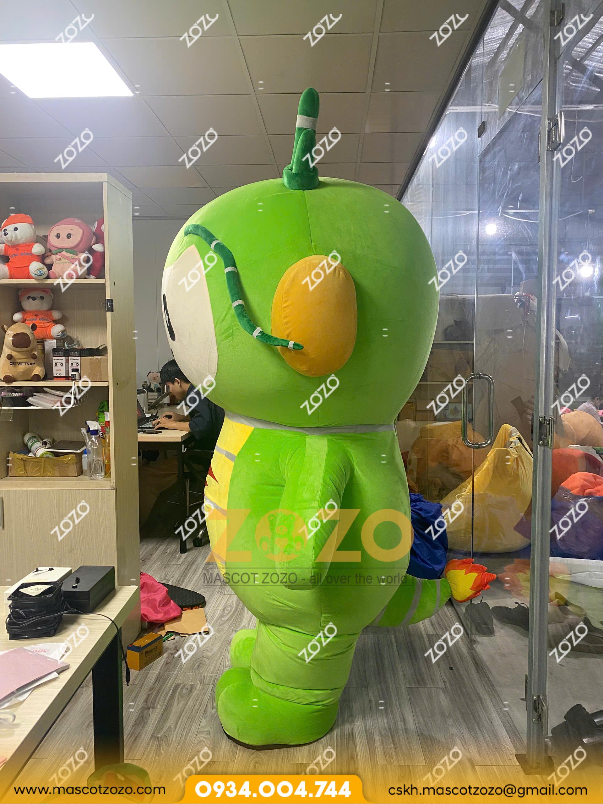 MASCOT HƠI RỒNG XANH TEBBI - Ảnh 2