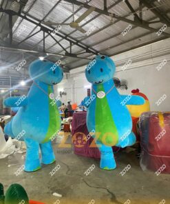 MASCOT HƠI KHỦNG LONG XANH