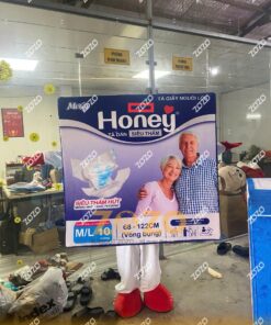 MASCOT HỘP TẢ GIẤY NGƯỜI LỚN HONEY và MERZY