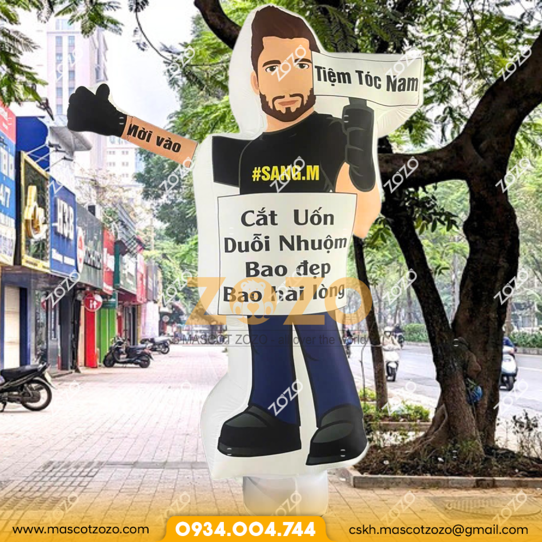 rối cắt tóc mascotzozo 1