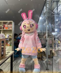 MASCOT CÔ BÉ ÁO HỒNG
