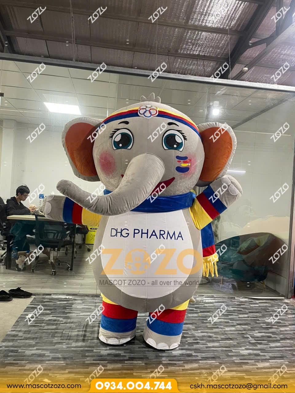 MASCOT HƠI VOI DHG PHARMA