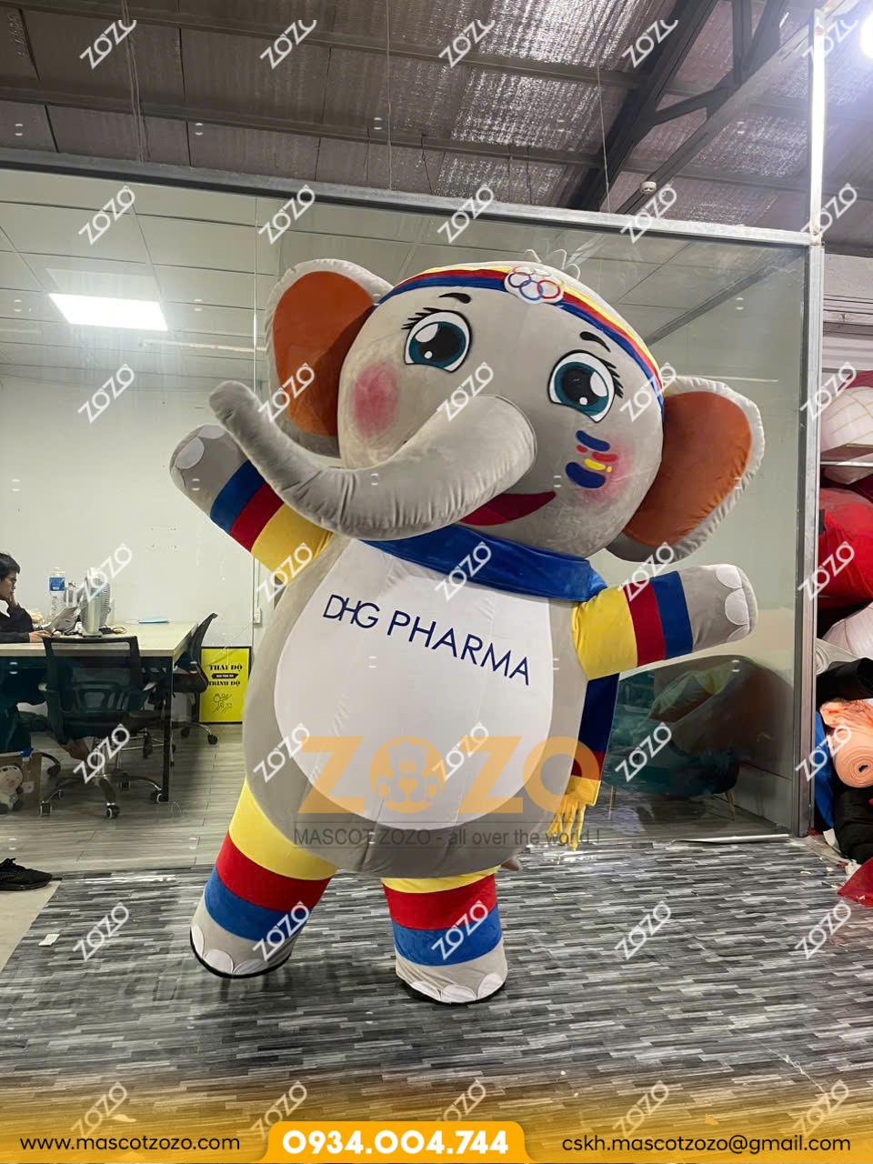 MASCOT HƠI VOI DHG PHARMA - Ảnh 3