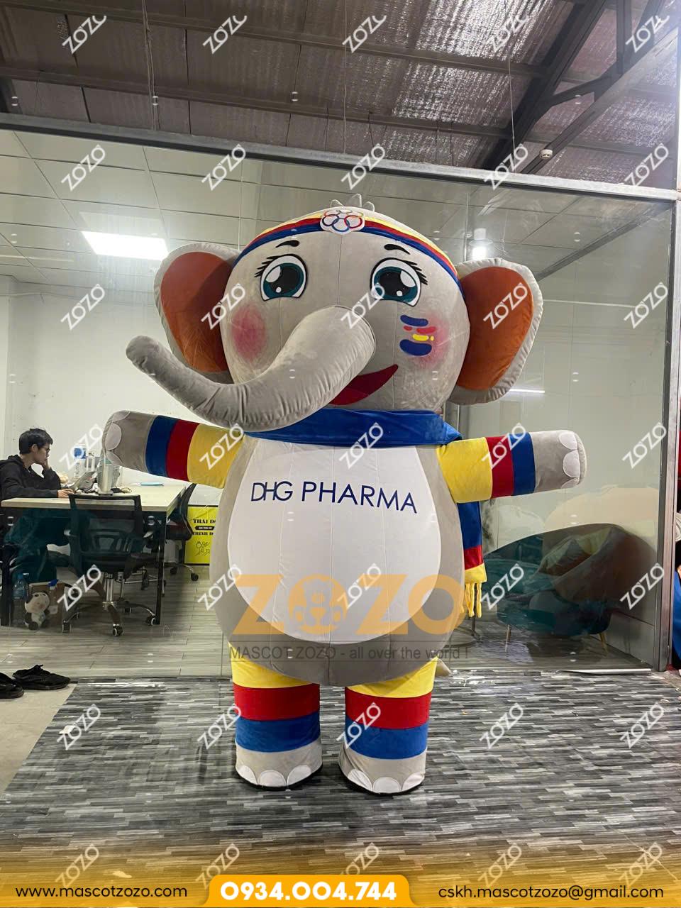 MASCOT HƠI VOI DHG PHARMA - Ảnh 4