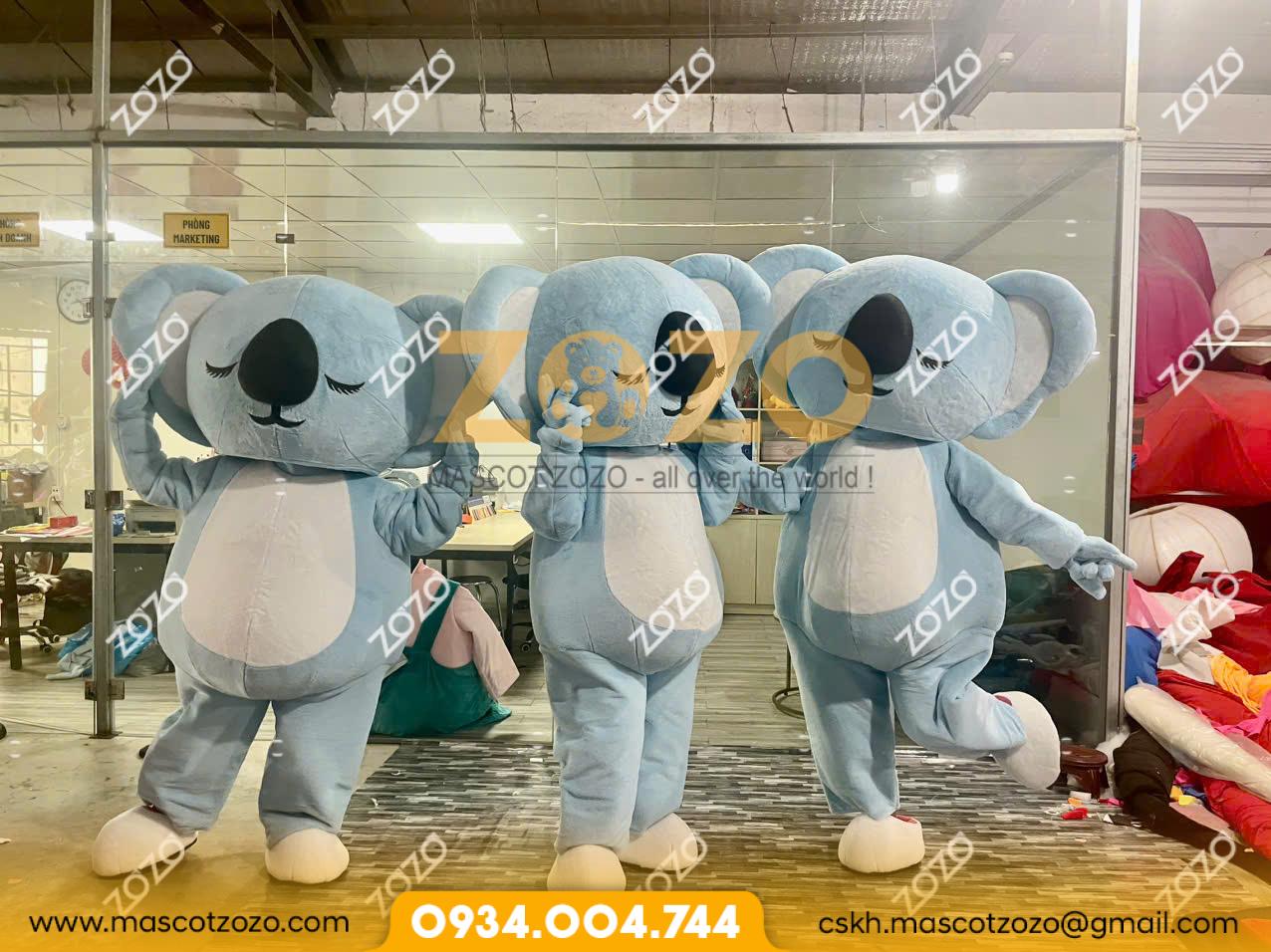 MASCOT 3 CHÚ GẤU KOALA