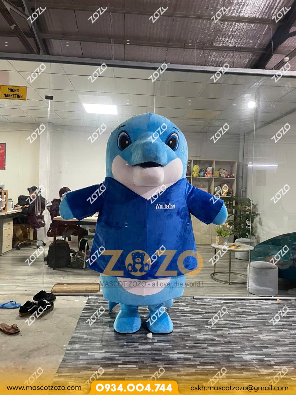 MASCOT CÁ HEO XANH