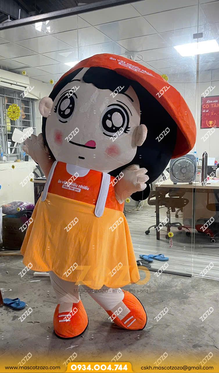 MASCOT CÔ GÁI ĂN VẶT NHIỀU NHIỀU - Ảnh 5