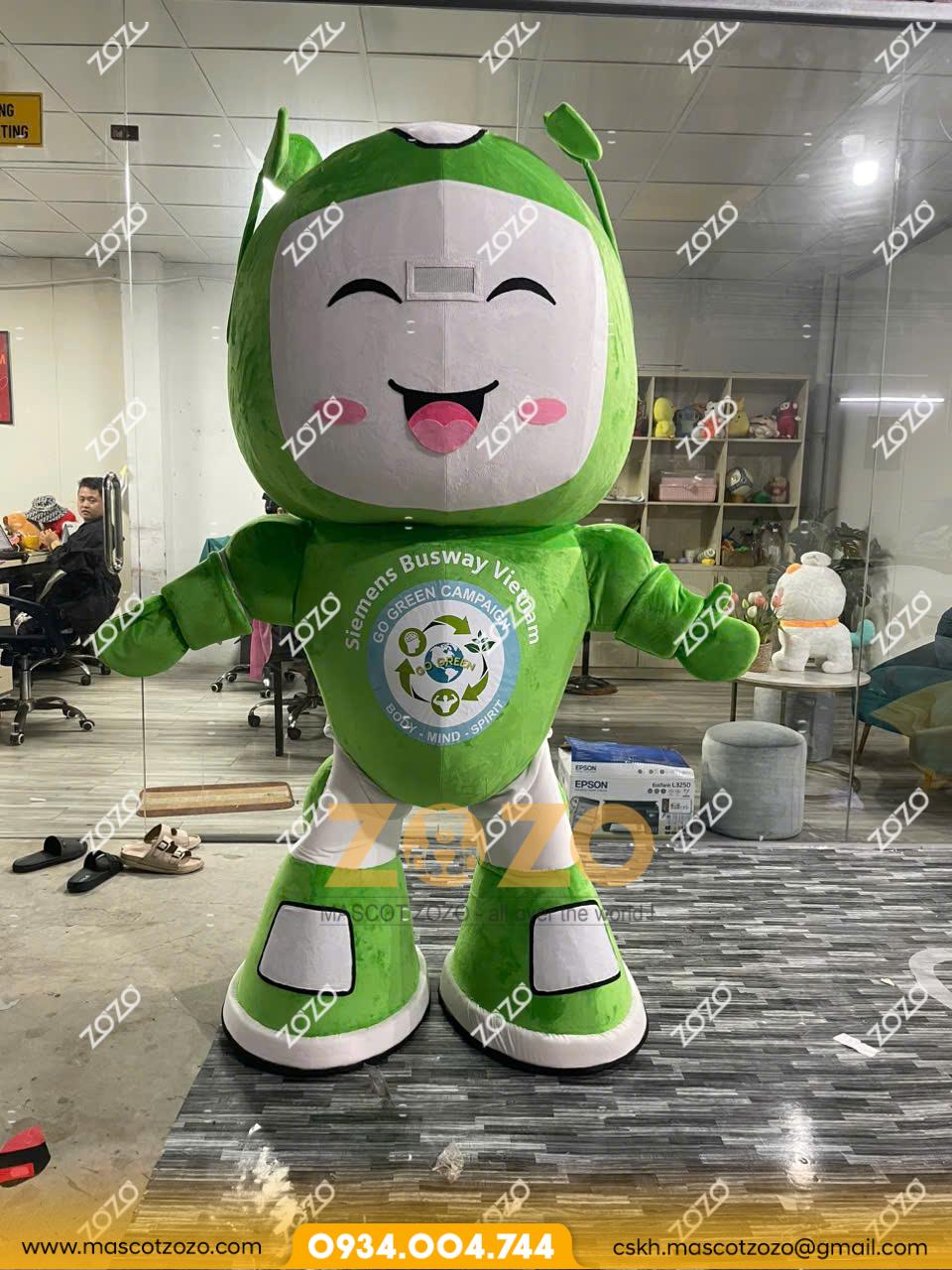 MASCOT ROBOT CÂY XANH - Ảnh 2