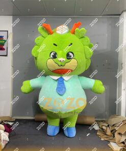 MASCOT HƠI KHỦNG LONG XANH