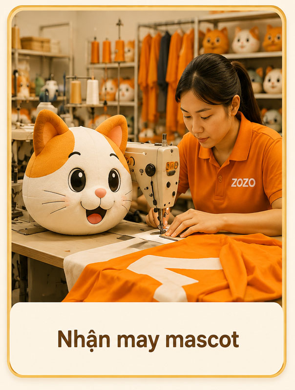 Nhận may mascot